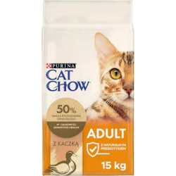 CAT CHOW ADULT Z KACZKĄ 15KG