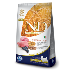 FARMINA N&D ANCESTRAL GRAIN CANINE LAMB & BLUEBERRY ADULT MINI 7KG