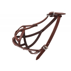 DINO KAGANIEC SKÓRZANY NITOWANY 5 SHITH TZU BRĄZOWY