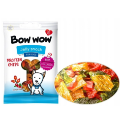 BOW WOW JELLY SNACK PROTEIN CHIPS Z KOLAGENEM 60g