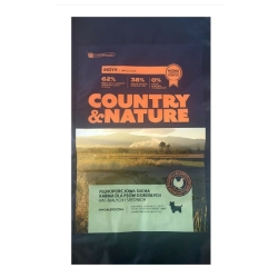 COUNTRY&NATURE Turkey with Vegetables Recipe 9 kg - Indyk z Warzywami - hypoalergiczna karma dla psów ras małych 9 kg