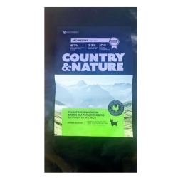 COUNTRY&NATURE Lamb with Turkey Recipe 9 kg - Jagnięcina z Indykiem - hypoalergiczna karma dla psów ras małych i średnich 9 kg
