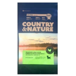 COUNTRY&NATURE Duck with Turkey Recipe 9 kg - Kaczka z Indykiem - hypoalergiczna karma dla psów ras małych i średnich 9 kg