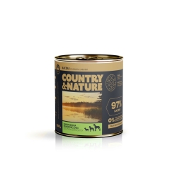 COUNTRY&NATURE Bezzbożowa mokra karma - kaczka z burakiem i jabłkiem 850 g