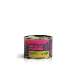 COUNTRY&NATURE Bezzbożowa mokra karma - wieprzowina ze szpinakiem 410 g