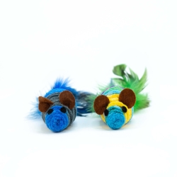 BUBA Myszy pluszowe dla kota 2szt 8358