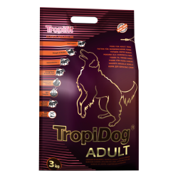 Tropidog Super Premium Dorosłe psy – duże i średnie rasy z kurczakiem i łososiem 15kg