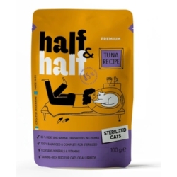 Half&Half "Sterilised" mokra karma dla dorosłych kotów - tuńczyk w sosie 100 g