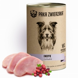 PAKA ZWIERZAKA  Indyk i żurawina 400g