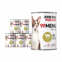 John Dog for Cats 99 MENU cielęcina 400g