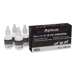 APTUS SENTRX EYEDROPS KROPLE D/OCZU 10 ML 4 SZT. (DLA PSÓW , KOTÓW I KONI )