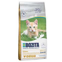 BOZITA KITTEN Z KURCZAKIEM, BEZ DODATKU ZBÓŻ 10KG