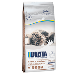 BOZITA INDOOR & STERILISED Z RENIFEREM, BEZ DODATKU ZBÓŻ 0,5KG - KARMA NA WAGĘ