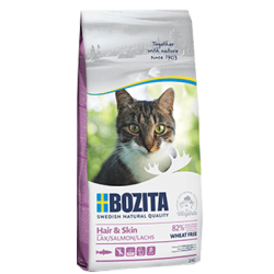 BOZITA HAIR & SKIN Z ŁOSOSIEM, BEZ PSZENICY 10KG