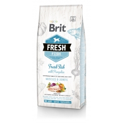 BRIT FRESH RYBA Z DYNIĄ DLA DOROSŁYCH PSÓW RAS DUŻYCH 12KG