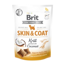 BRIT CARE DOG FUNCTIONAL SNACK SKIN&COAT KRILL150G