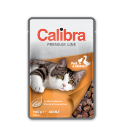 CALIBRA PREMIUM LINE  KACZKA Z KURCZAKIEM SASZETKA 100G