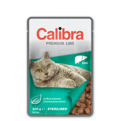 CALIBRA PREMIUM LINE CAT STERILISED WĄTRÓBKA W SOSIE SASZETKA 100G