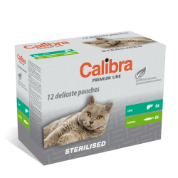 CALIBRA PREMIUM  LINE CAT MULTIPACK STERILISED SASZETKA 12X100G