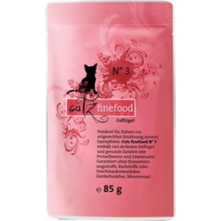 CATZ FINEFOOD N°3 - SASZETKA Z DROBIEM 85g