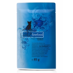 CATZ FINEFOOD N°17 - SASZETKA DRÓB I KREWETKI 85g