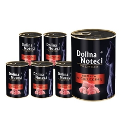 DOLINA NOTECI PREMIUM DLA KOTA BOGATA W CIELĘCINĘ 12X400 g