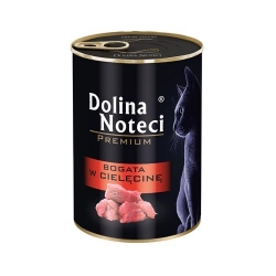 DOLINA NOTECI PREMIUM DLA KOTA BOGATA W CIELĘCINĘ 400 g