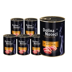 DOLINA NOTECI PREMIUM DLA KOTA BOGATA W KACZKĘ 12X400 g