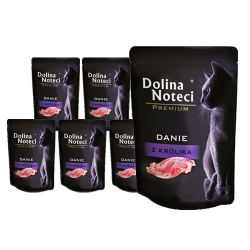 DOLINA NOTECI PREMIUM DANIE DLA KOTÓW Z KRÓLIKA 10X85 G