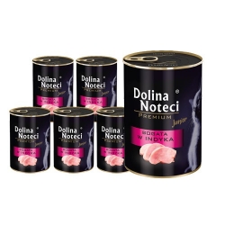 DOLINA NOTECI PREMIUM JUNIOR KARMA DLA KOCIĄT BOGATA W INDYKA 12X400 g