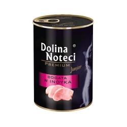 DOLINA NOTECI PREMIUM JUNIOR KARMA DLA KOCIĄT BOGATA W INDYKA 400 g