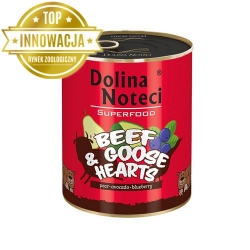 DOLINA NOTECI SUPERFOOD WOŁOWINA I SERCA GĘSI 800 g