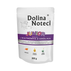 DOLINA NOTECI PREMIUM JUNIOR Z WĄTRÓBKĄ Z KRÓLIKA 300 g