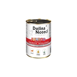 DOLINA NOTECI PREMIUM JUNIOR Z SERCAMI WOŁOWYMI 400 g