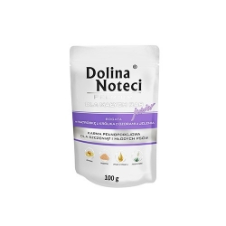 DOLINA NOTECI PREMIUM JUNIOR BOGATA W WĄTRÓBKĘ Z KRÓLIKA Z OZORAMI Z JELENIA 100 g