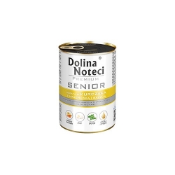 DOLINA NOTECI PREMIUM SENIOR KURCZAK Z MARCHEWKĄ I BAZYLIĄ 400 g