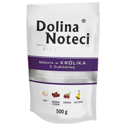 DOLINA NOTECI PREMIUM BOGATA W KRÓLIKA Z ŻURAWINĄ 500 g