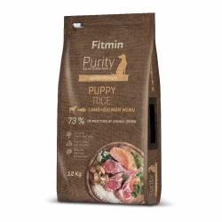 FITMIN DOG PURITY RICE PUPPY LAMB SALMON 12KG