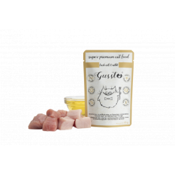 GUSSTO CAT - FRESH CALF&RABBIT (CIELĘCINA & KRÓLIK)  SASZETKA 85 G