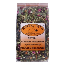 HERBAL PETS GRYSIK ZIOŁOWO-WARZYWNY Z PŁATKAMI RÓŻY 100G