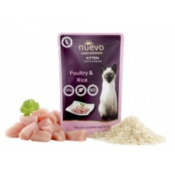 NUEVO GLUTEN FREE KITTEN DRÓB + RYŻ 85G