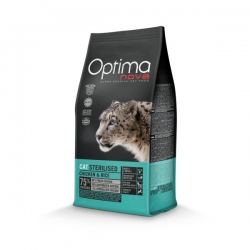 OPTIMANOVA CAT ADULT STERILISED CHICKEN & RICE 0,5KG - KARMA NA WAGĘ