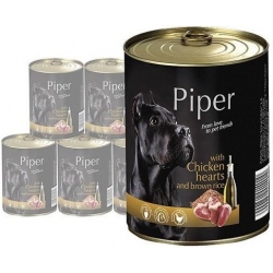 PIPER Z SERCAMI KURCZAKA I RYŻEM 12X800 g