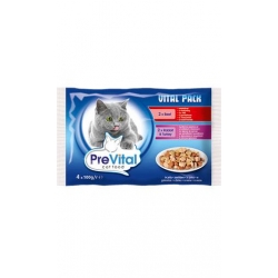 PREVITAL VITAL PACK KRÓLIK INDYK WOŁOWINA 4X100G