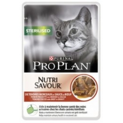 PURINA PRO PLAN CAT STERILISED WOŁOWINA SASZETKA 85g