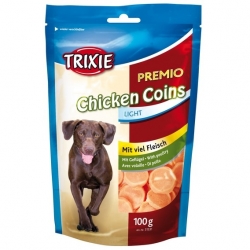 TRIXIE CHICKEN COINS LIGHT 100g