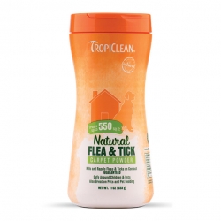 TROPICLEAN NATURAL FLEA & TICK CARPET POWDER 325G