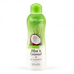 TROPICLEAN ALOE & COCONUT SHAMPOO 592ML