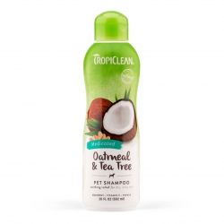 TROPICLEAN OATMEAL & TEA TREE PET SHAMPOO 355ML