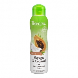 TROPICLEAN PAPAYA & COCONUT PET SHAMPOO 355ML